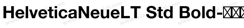 HelveticaNeueLT Std Bold字体转换